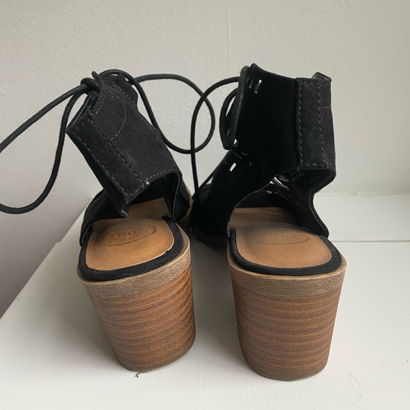 SO Furl Women’s block heel size 6 Black - Picture 3 of 4